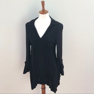 pleione • long black blouse